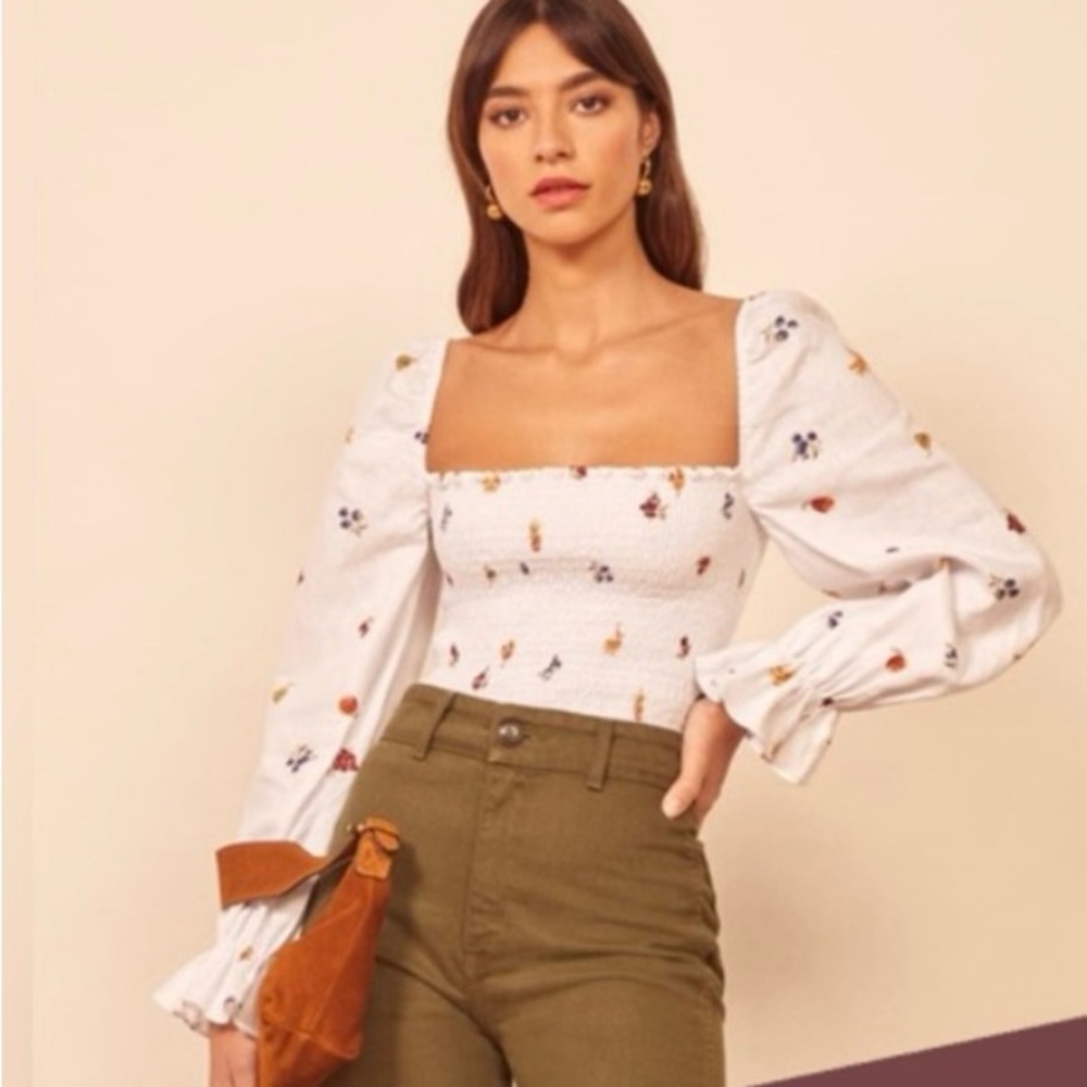 Reformation linen top